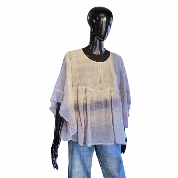 ivy jane Boho Novelty Top | Light Pink | Size XL - Picture 4 of 15